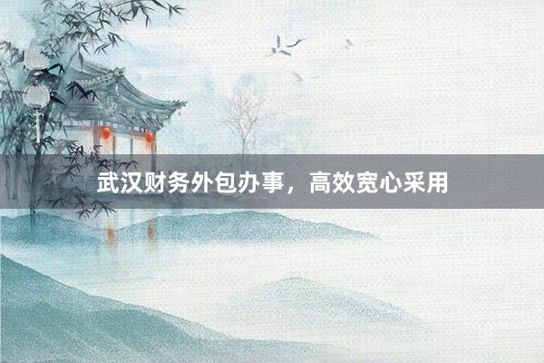 武汉财务外包办事，高效宽心采用
